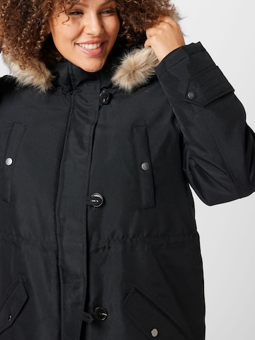 Vero Moda Curve Winterparka in Schwarz