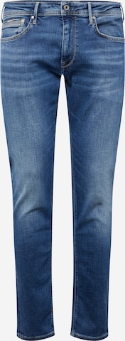 Coupe slim Jean 'Stanley' Pepe Jeans en bleu : devant