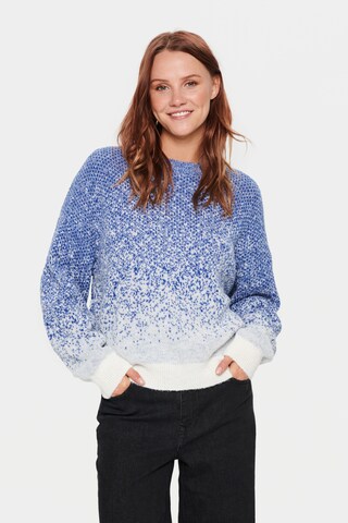 SAINT TROPEZ Sweater 'Alika' in Blue: front