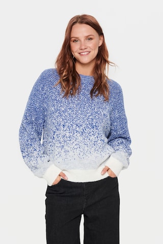 SAINT TROPEZ Sweater 'Alika' in Blue: front