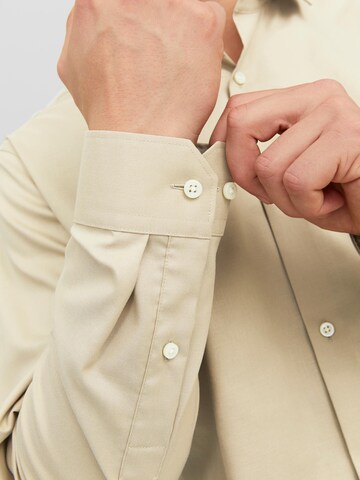 Slim fit Camicia business 'Parker' di JACK & JONES in beige