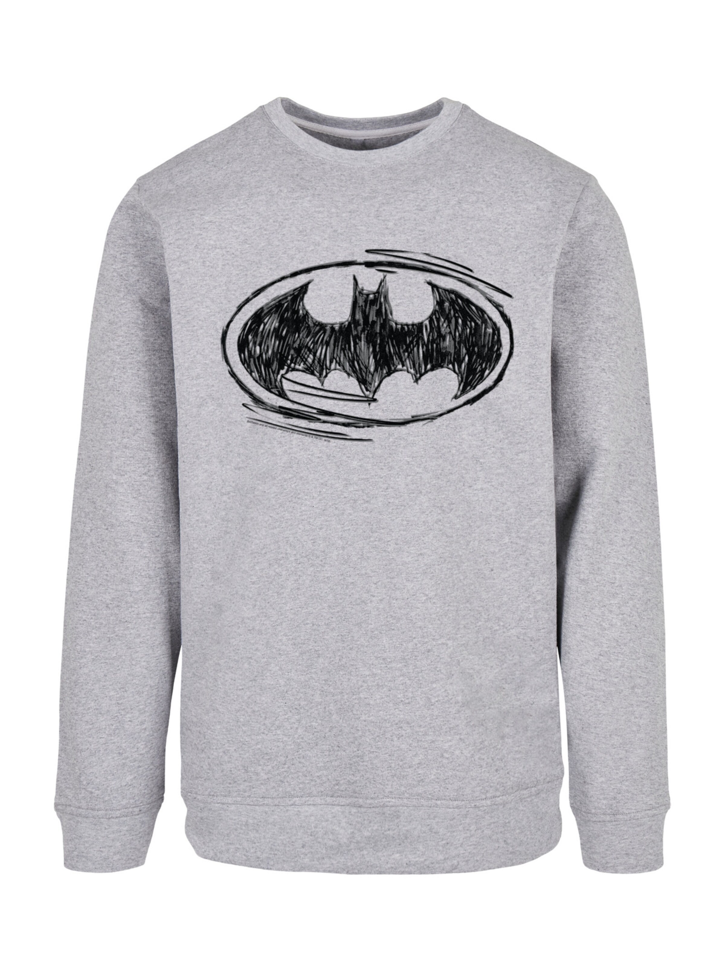 F4NT4STIC Sweatshirt 'Batman' in Grijs: voorkant