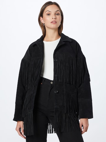 Misspap Between-season jacket in Black: front