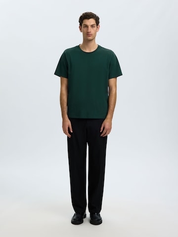 SELECTED T-Shirt 'SLHAtlas' in Grün