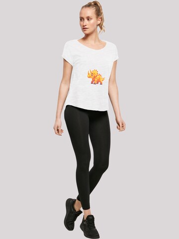 T-shirt 'Süßer Triceratops Dinosaurier' F4NT4STIC en blanc