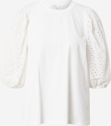 Love & Divine Blouse 'Love646' in Wit: voorkant