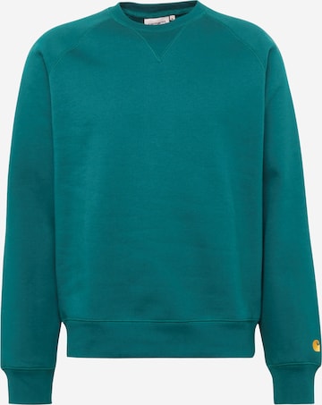 Carhartt WIP Sweatshirt 'Chase' in Green: front