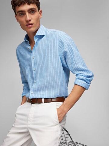 HECHTER PARIS Regular fit Overhemd in Blauw