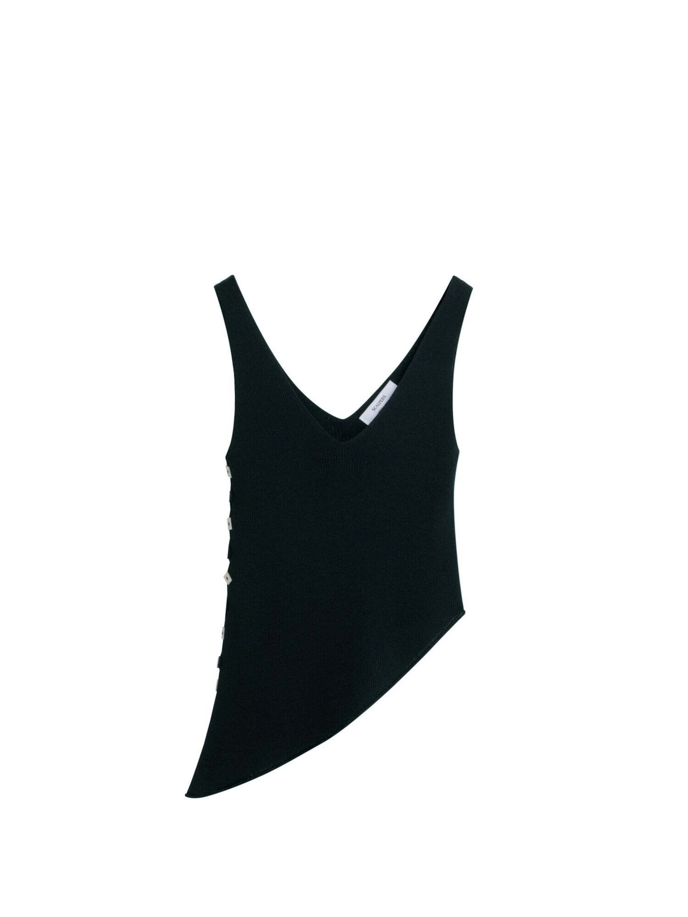 Scalpers Top w kolorze czarny: przód