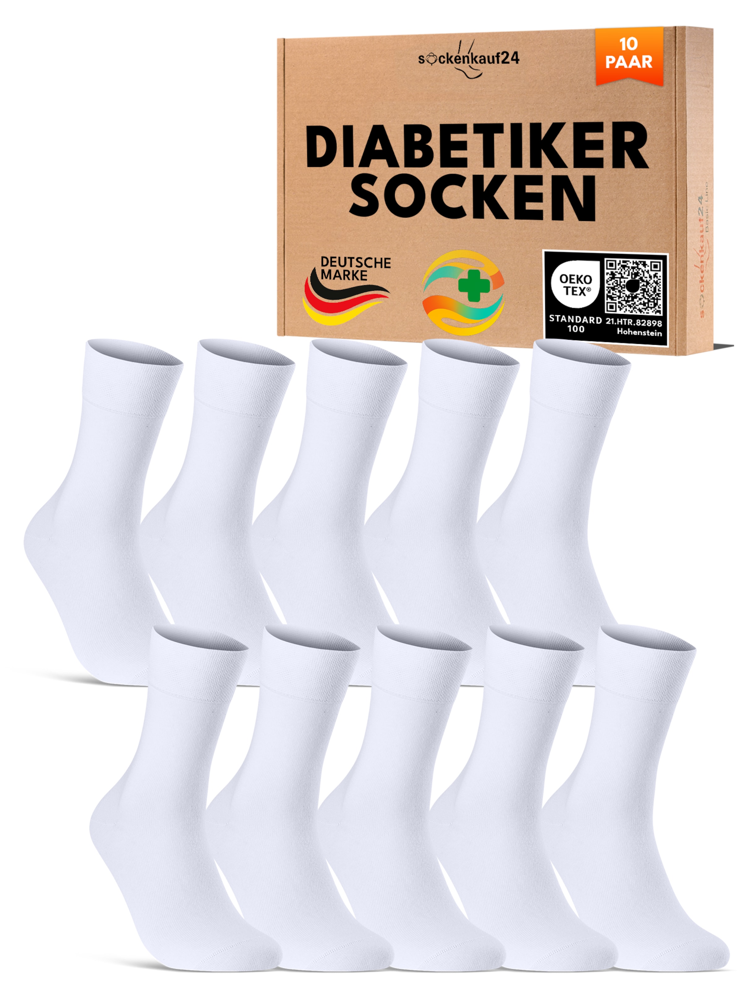 sockenkauf24 Socks in White: front