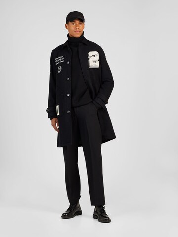 Les Deux Between-seasons coat 'Varsity' in Black