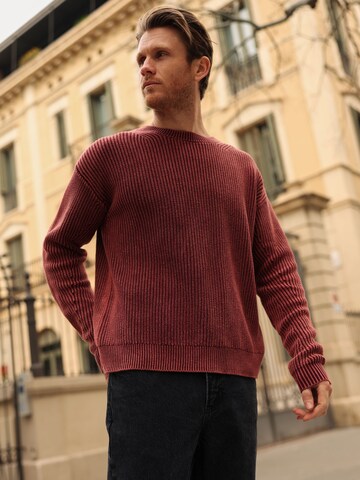 DAN FOX APPAREL Sweater 'Noel' in Red