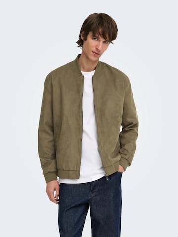 Only & Sons Jacke 'ONSLUCAS' in Braun: Vorderseite