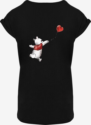 F4NT4STIC Shirt 'Disney Winnie & Balloon' in Zwart