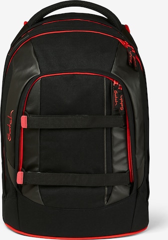 Satch Backpack in Black: front