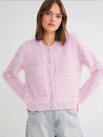 MixRay Gebreid vest in Roze