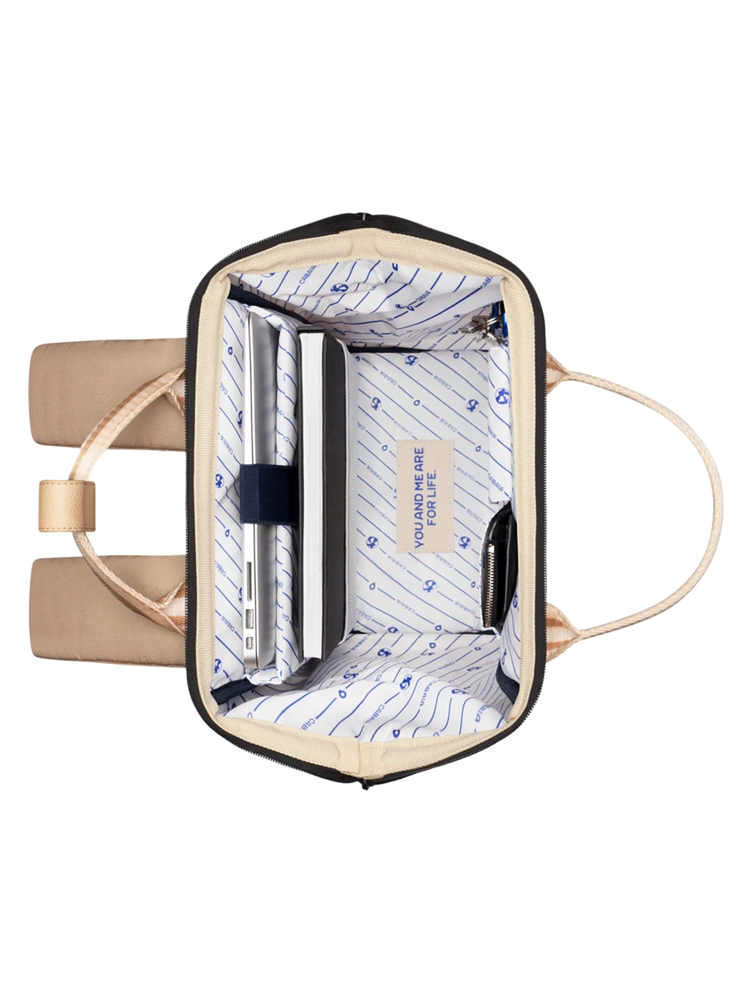 Cabaia Backpack 'Lobito M' in Beige