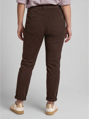 Tom Tailor Women + Slimfit Hose in Braun