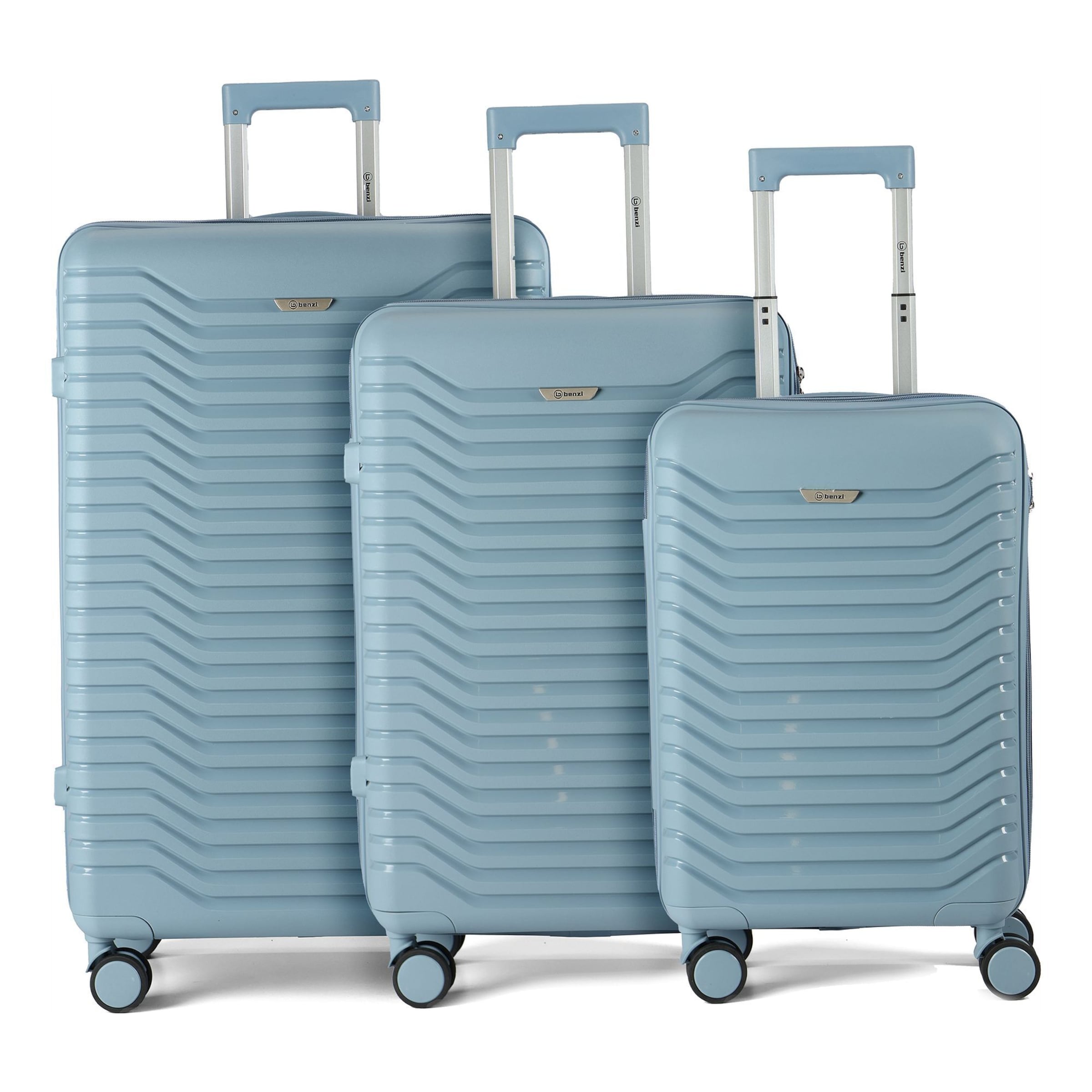 Benzi Suitcase set in Blue: front