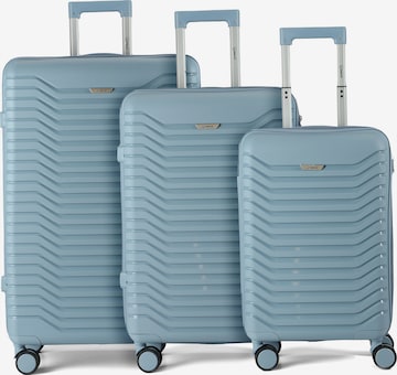 Ensemble de bagages Benzi en bleu : devant