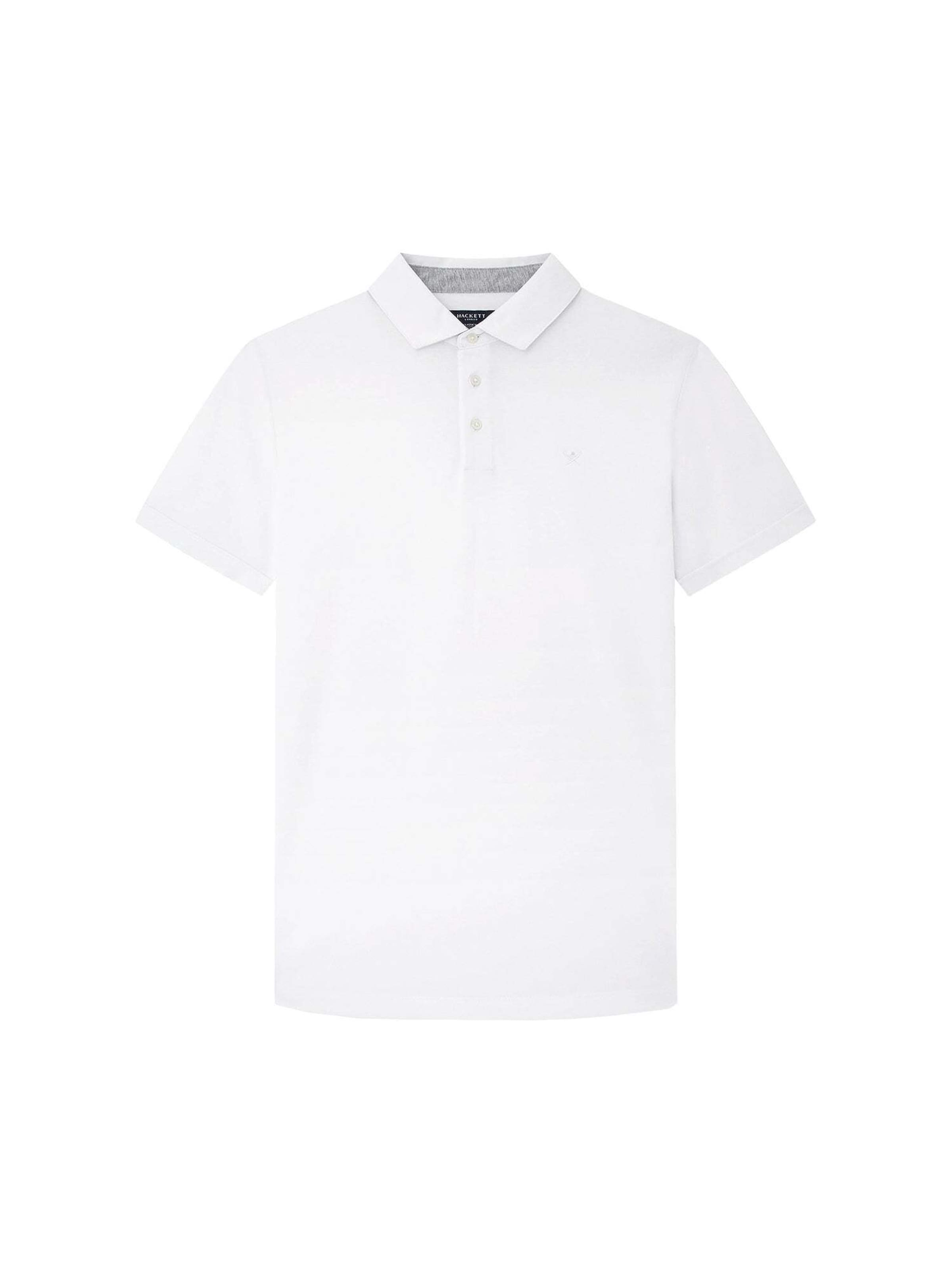 Hackett London Poloshirt in Weiß: Vorderseite