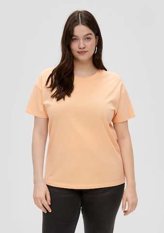 QS Oversized shirt in Oranje: voorkant