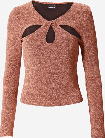 Gina Tricot Shirt 'Lexi' in Brown: front