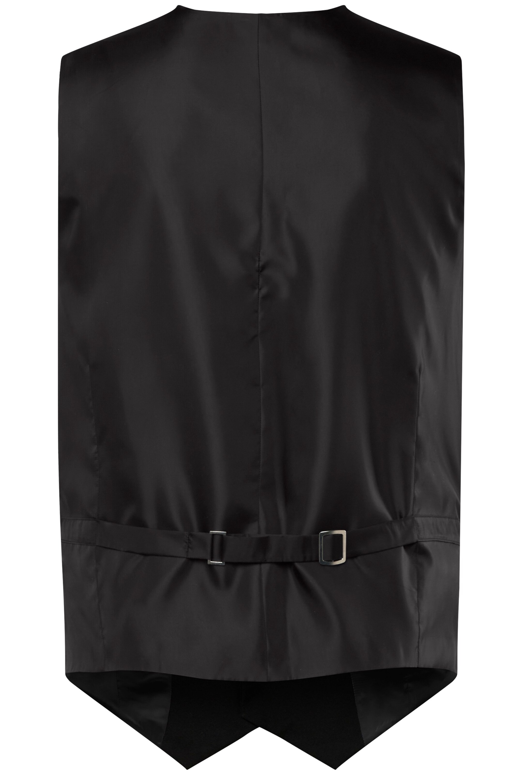 Men Plus Gilet in Zwart