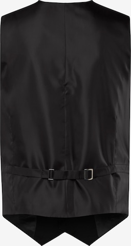 Men Plus Suit Vest in Black