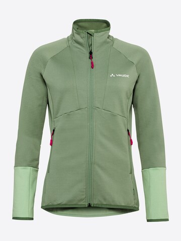 VAUDE Functionele fleece jas 'Monviso' in Groen: voorkant