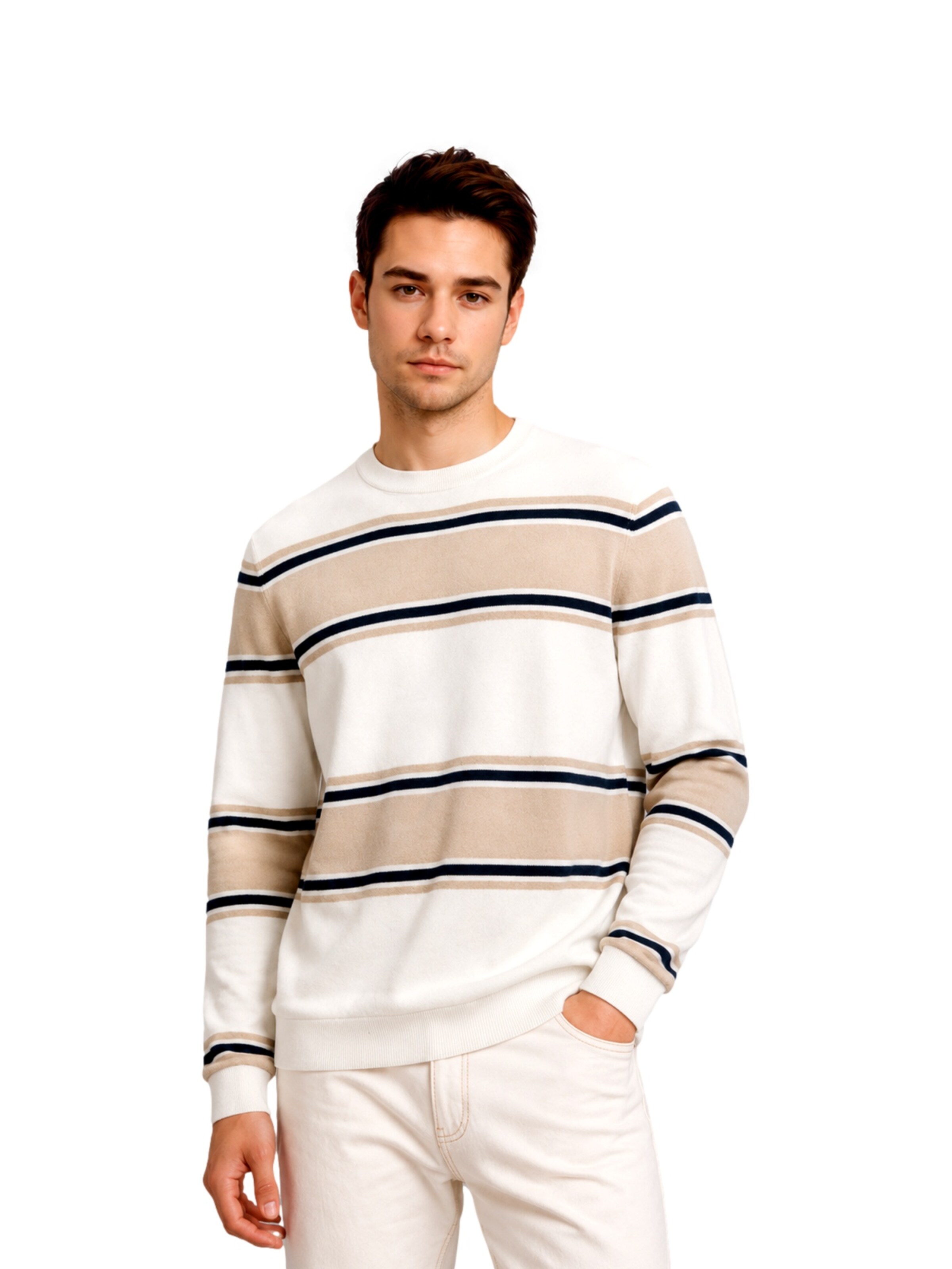 Only & Sons - Pullover 'ONSRex' em bege: frente