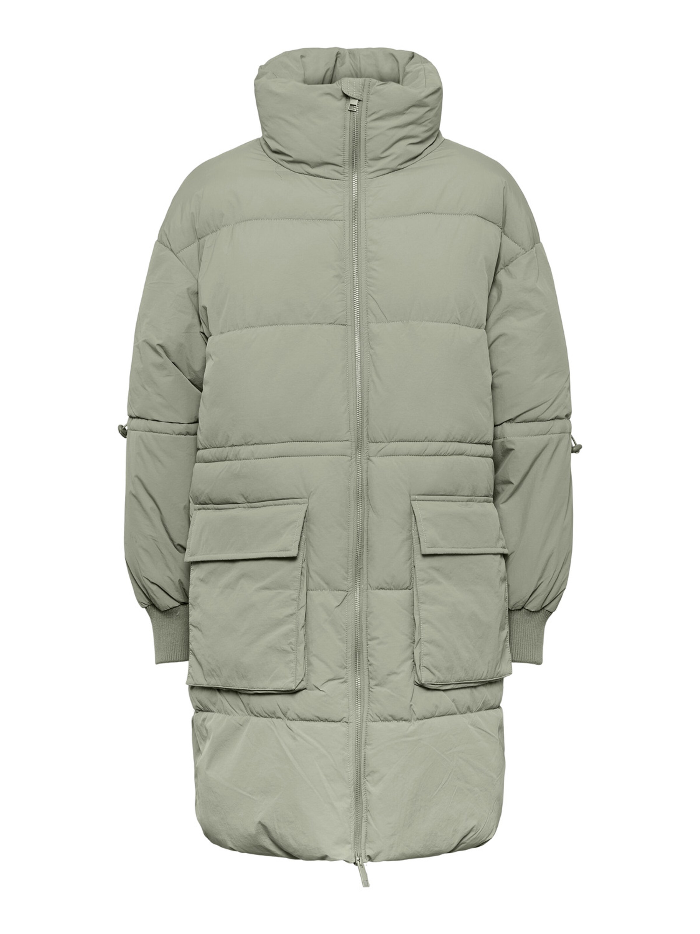 YAS Winter coat 'Sealy' in Green: front