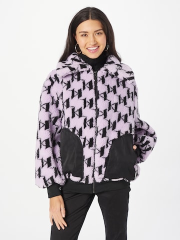 Karl Lagerfeld - Chaqueta de entretiempo en lila: frente