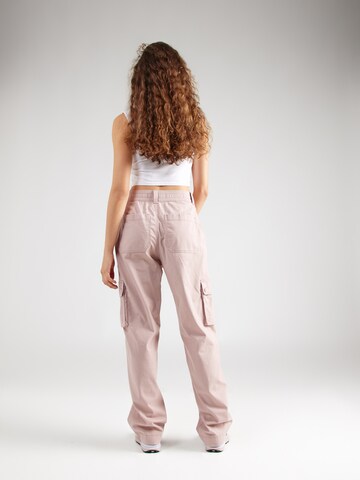 HOLLISTER Loose fit Cargo trousers in Pink