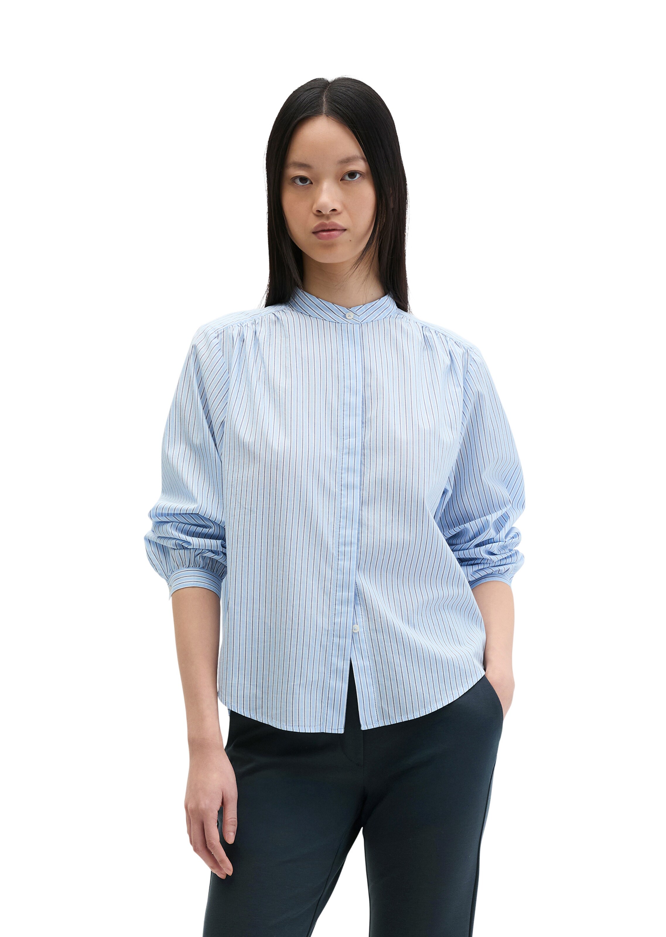 Marc O'Polo Bluse in Blau: Vorderseite