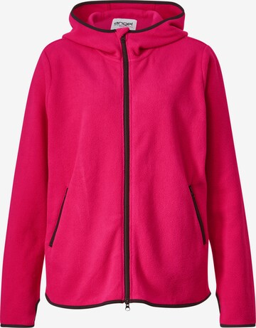 Angel of Style Fleece jas in Roze: voorkant