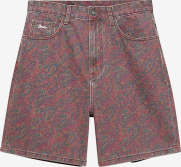 Pull&Bear Loosefit Farkut värissä punainen: etupuoli
