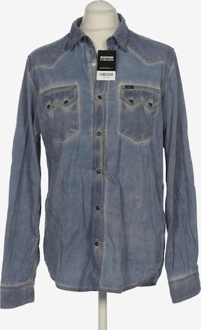 Lee Button Up Shirt in XL in Blue: front