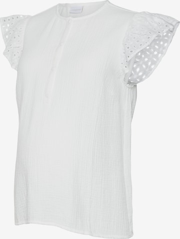 MAMALICIOUS Bluza 'Juana' | bela barva: sprednja stran