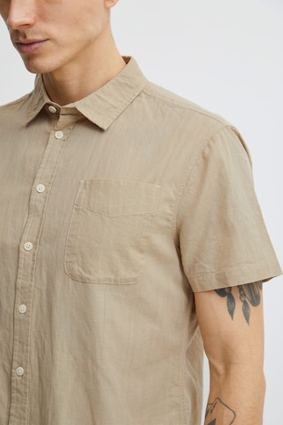 BLEND Regular fit Button Up Shirt in Beige