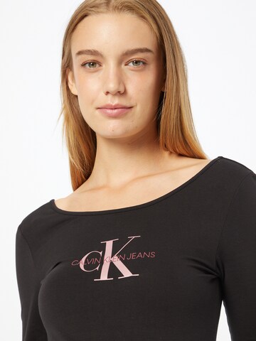 Calvin Klein Jeans Shirt bodysuit in Black