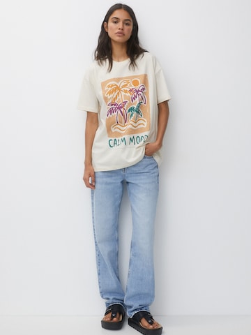 Pull&Bear T-Shirt in Beige