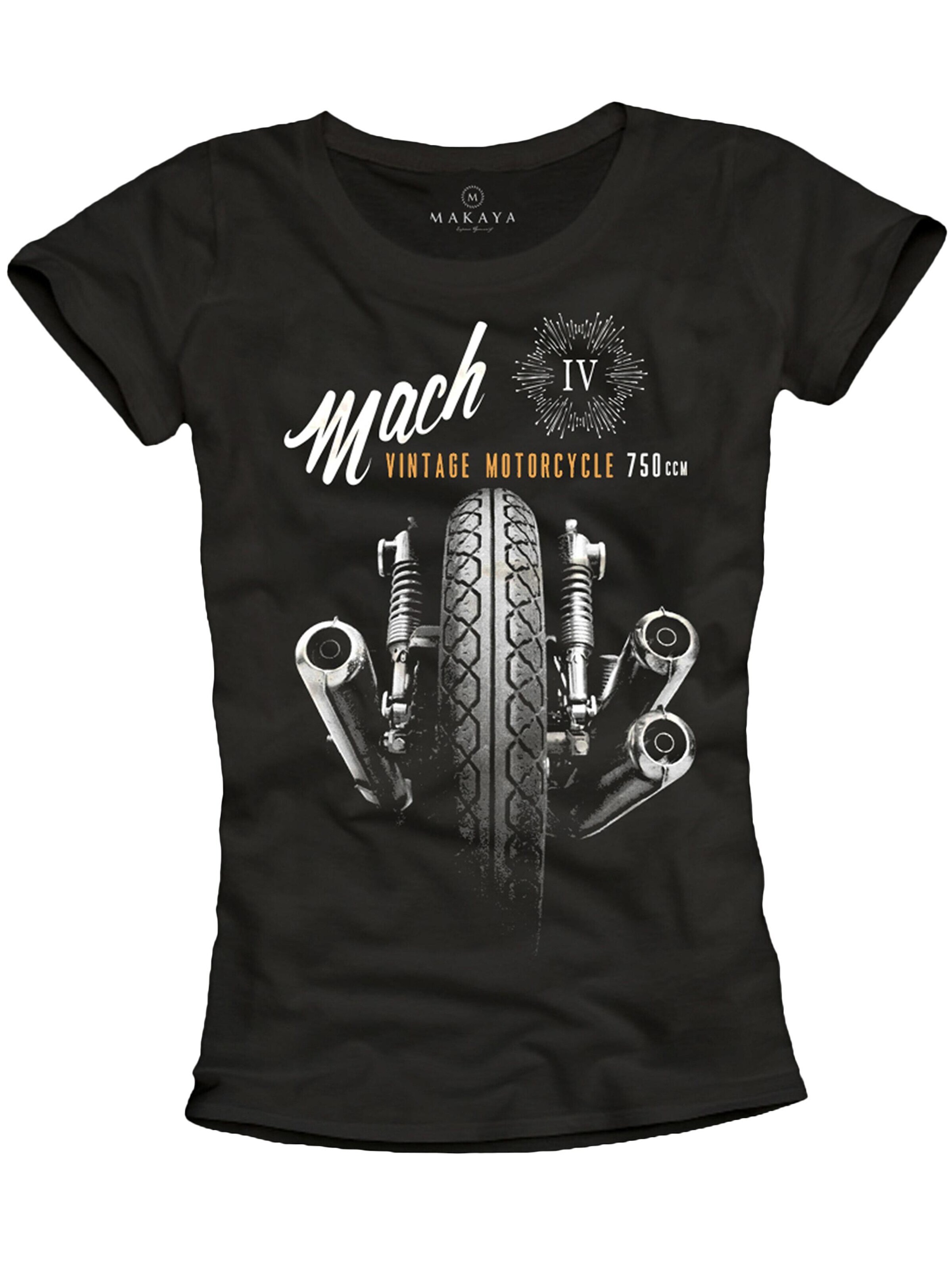 MAKAYA Shirt 'Mach 4' in Black: front