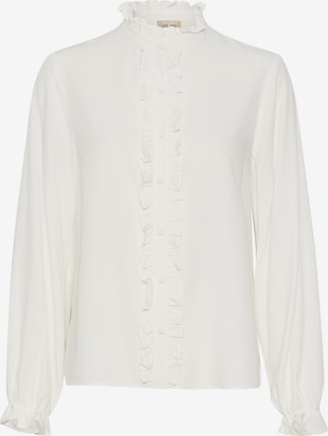 Cream - Blusa 'Venea' em branco: frente