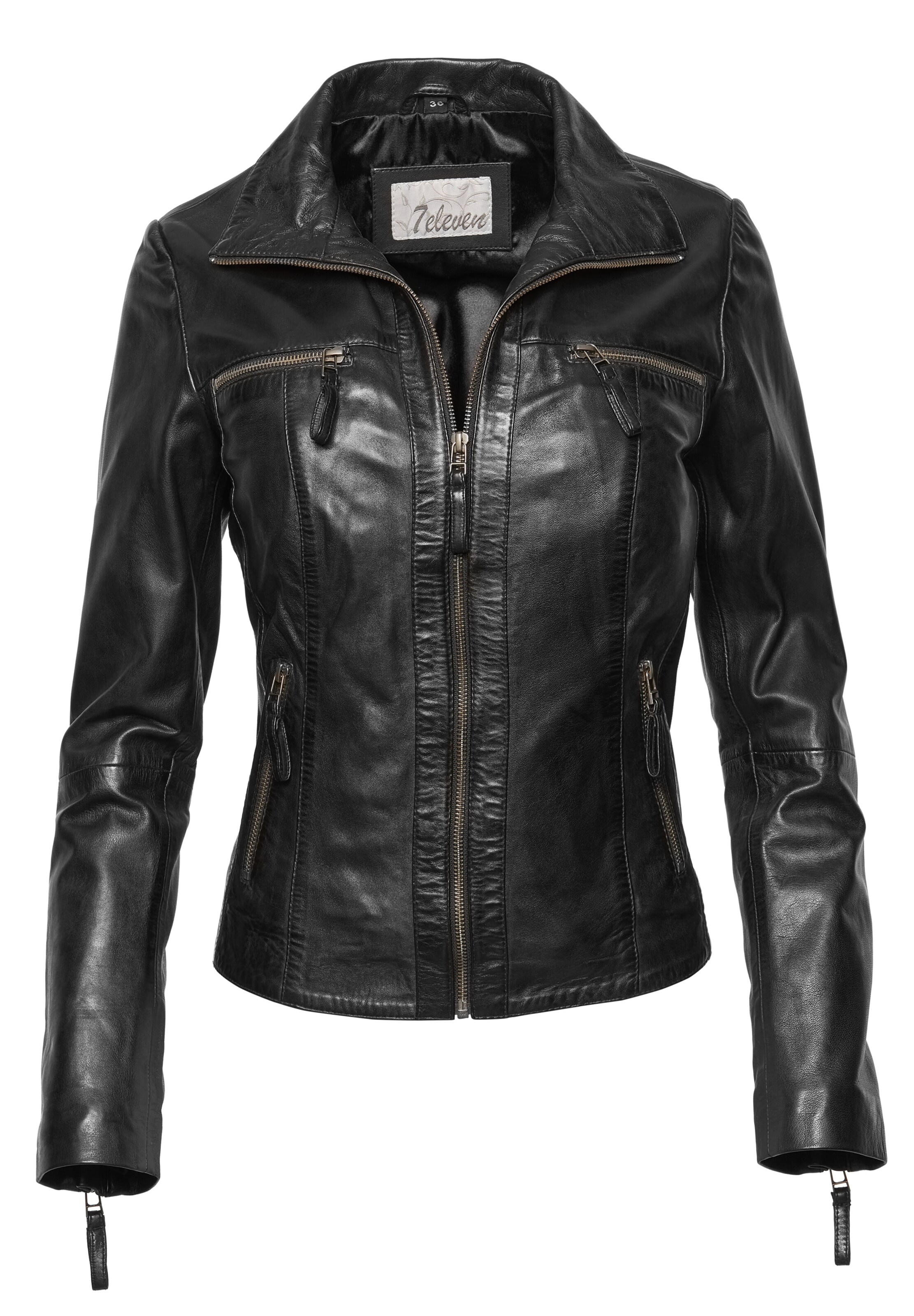 7ELEVEN Übergangsjacke 'SENona' in Schwarz: Vorderseite