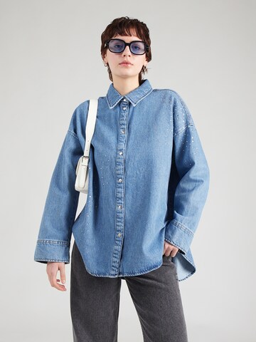 Lindex Blúz 'Astrid' - kék: elől