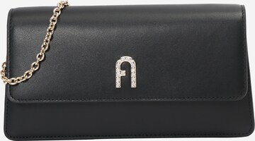 FURLA Clutch 'DIAMANTE' in Black: front