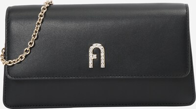 FURLA Clutch 'DIAMANTE' in gold / schwarz / silber, Produktansicht