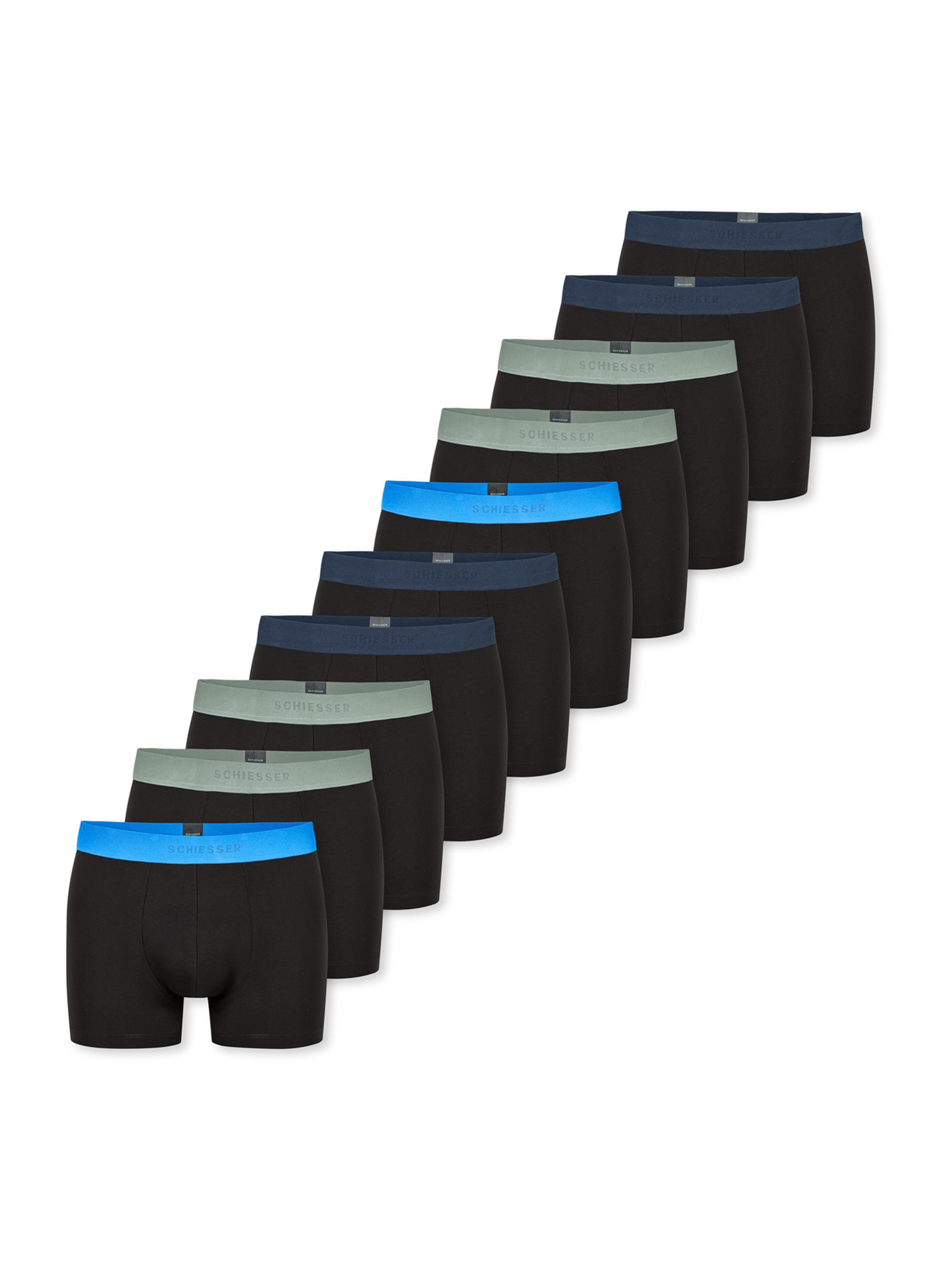 SCHIESSER Trunk ' 95/5 ' in Blau: Vorderseite