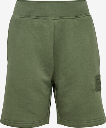 Regular Pantalon 'Clean' Hummel en vert : devant